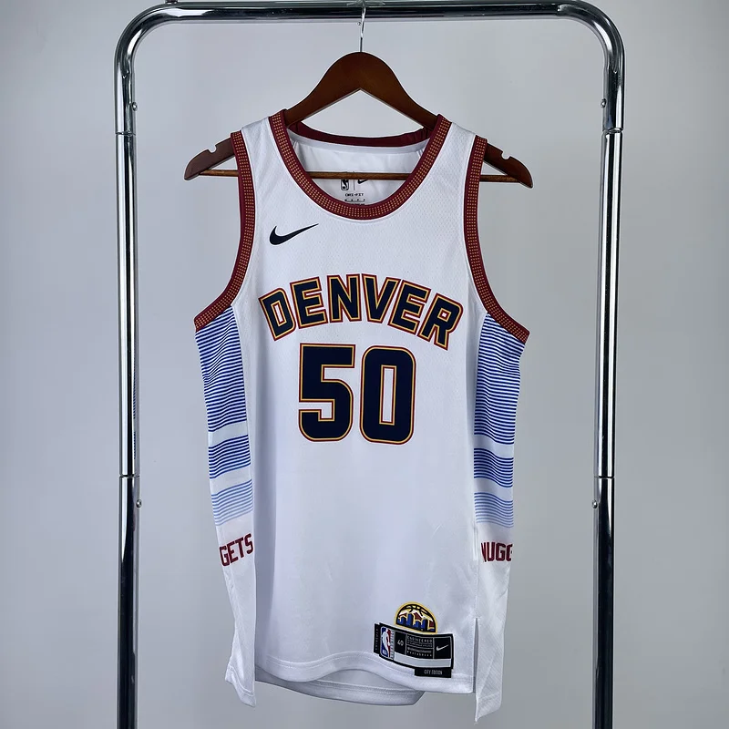 2023 Season NBA Denver Nuggets Basketball jersey city version #50 GORDON