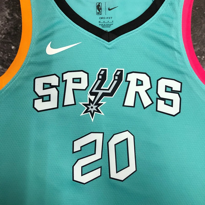 2023 San Antonio Spurs Basketball Jersey city version #20 GINOBILI