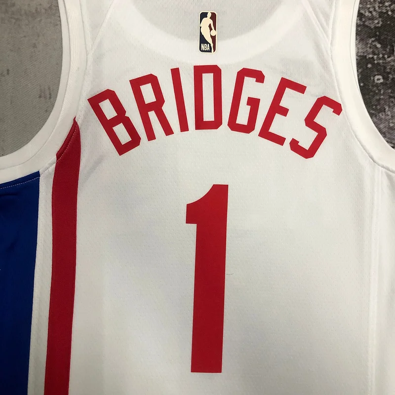 2023 Season Brooklyn Nets Basketball jersey Retro #1 BRIDGES