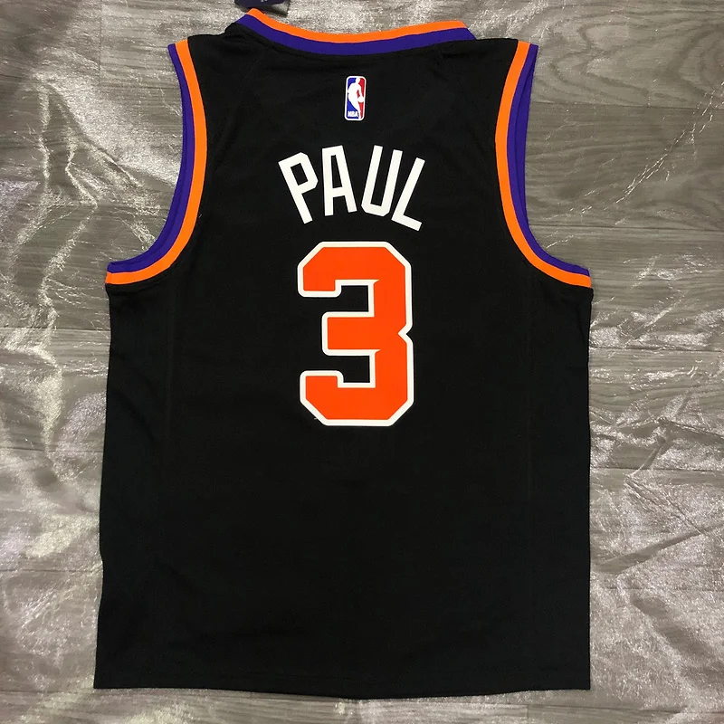 NBA Phoenix Suns Basketball jersey Black #3 PAUL