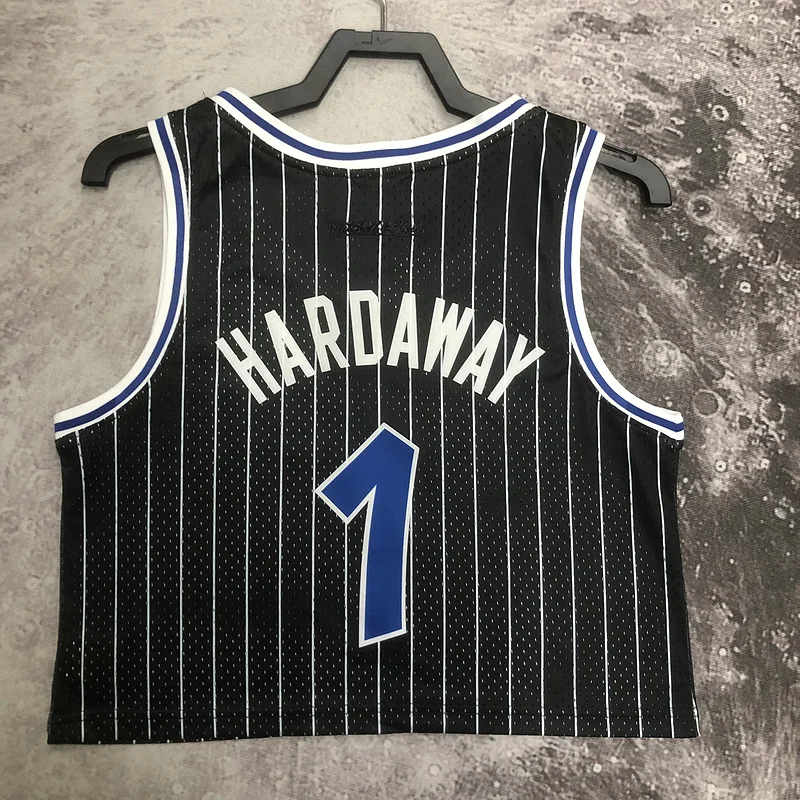 Mitchell Ness Women Retro Orlando Magic Basketball Jersey Black #1 HARDAWAY