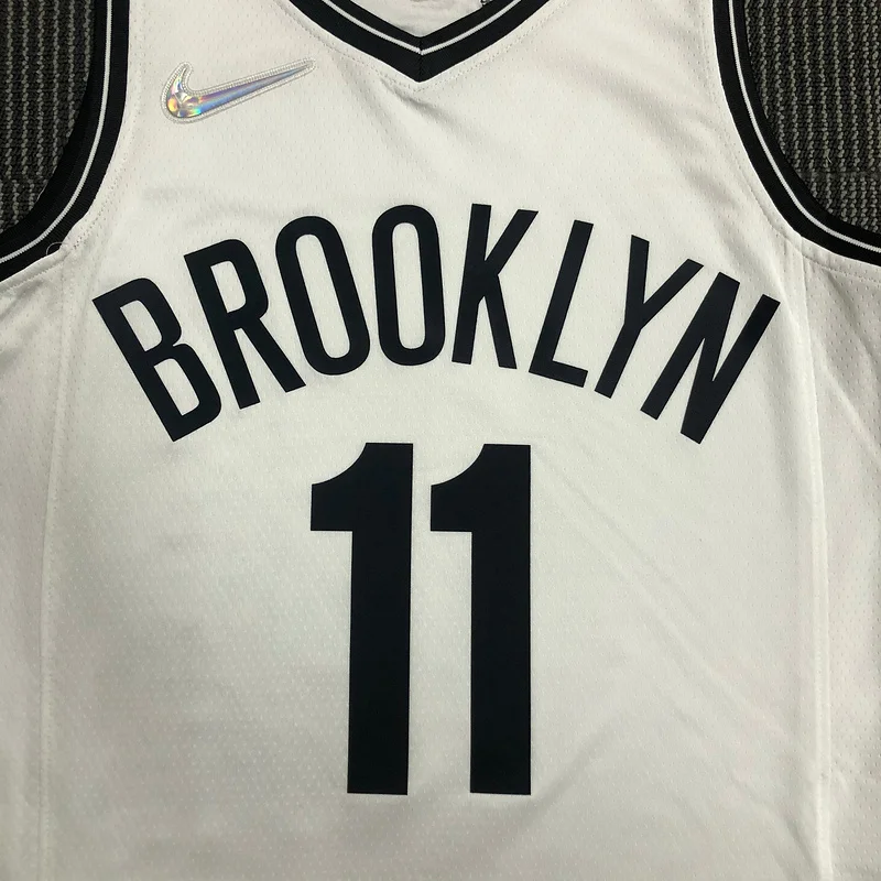 75th anniversary Brooklyn Nets Basketball jersey White #11 IRVING