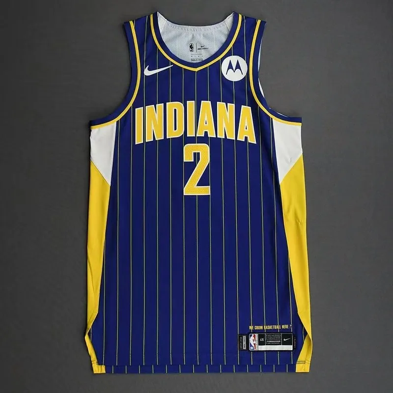 2021 Indiana Pacers Basketball Jersey city version #0 HALIBURTON