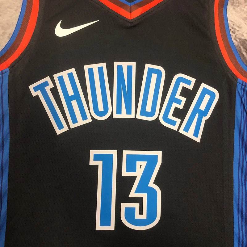 2023 NBA Oklahoma City Thunder Basketball Jersey city version #13 GEORGE