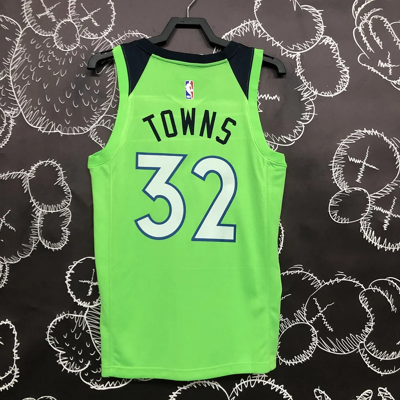 Minnesota Timberwolves Basketball Jersey trapeze #32 TOWNS