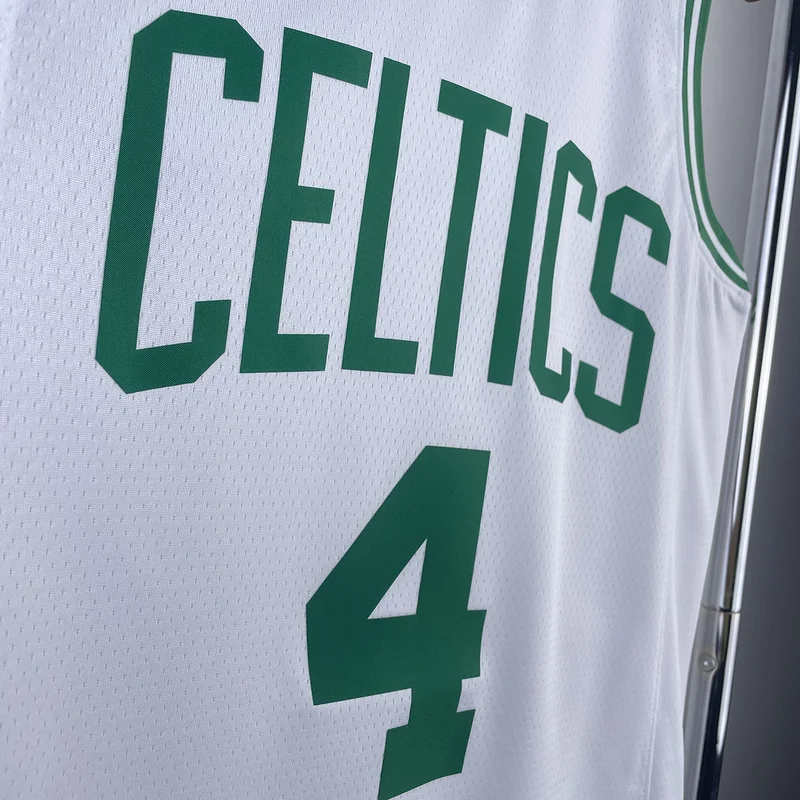 2023 Season NBA Boston Celtics Basketball Jersey home White #4 HOLIDAY