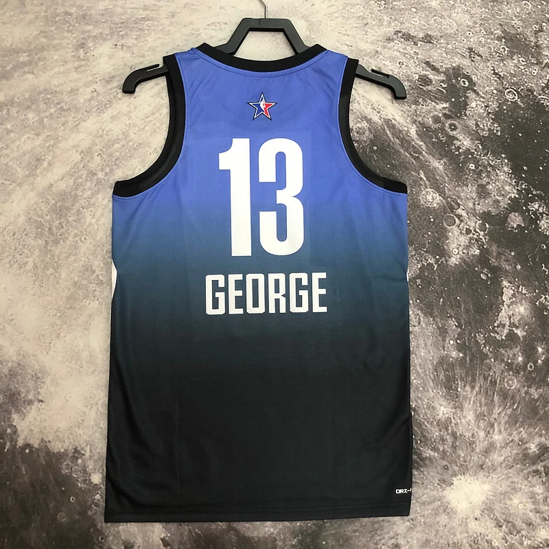 2023 Season  NBA Los Angeles Clippers Basketball jersey   All-Star    Blue  #13   GEORGE