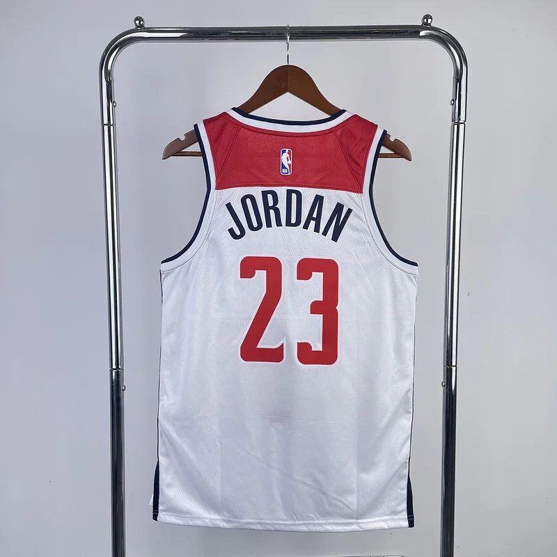 2023  Washington Wizards Basketball Jersey   Home  White  #23    JORDAN