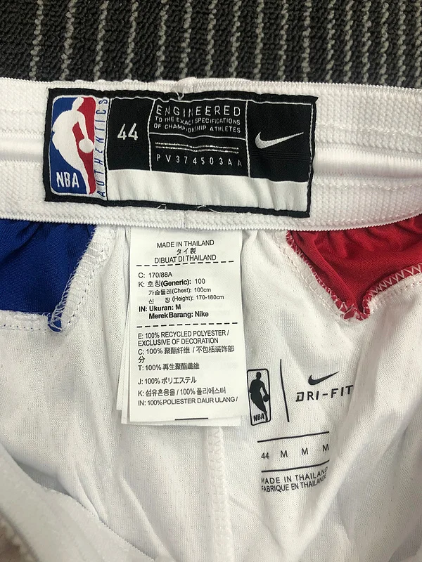 NBA Los Angeles Clippers Basketball limited  White  Shorts