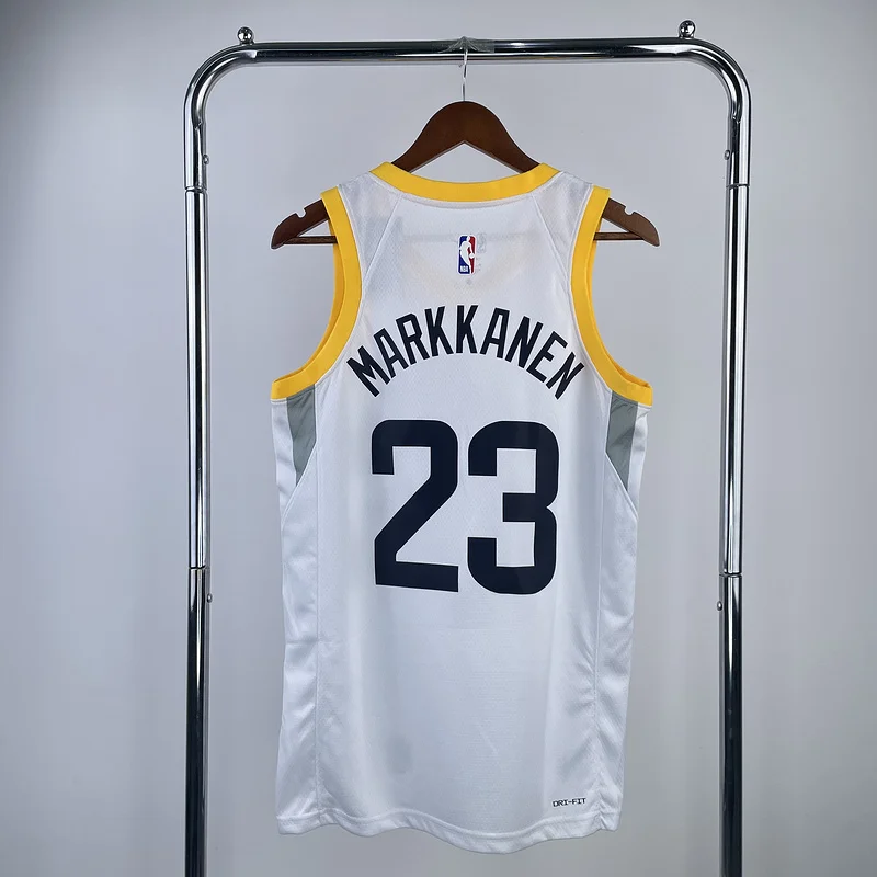 2023 Utah Jazz Basketball Jersey Home White #23 MARKKANEN