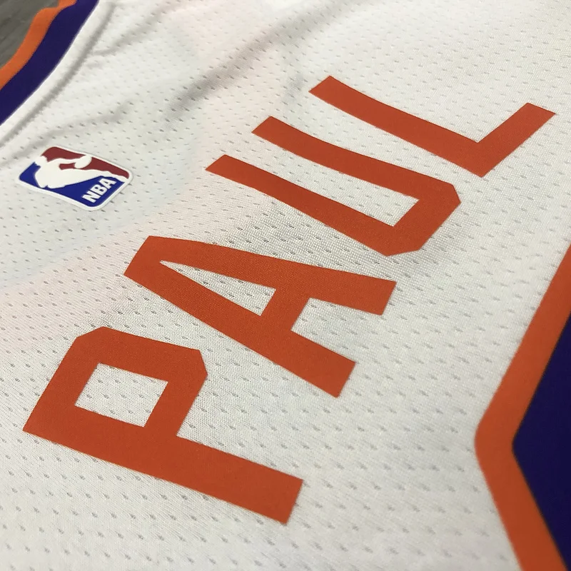 NBA Phoenix Suns Basketball jersey White #3 PAUL