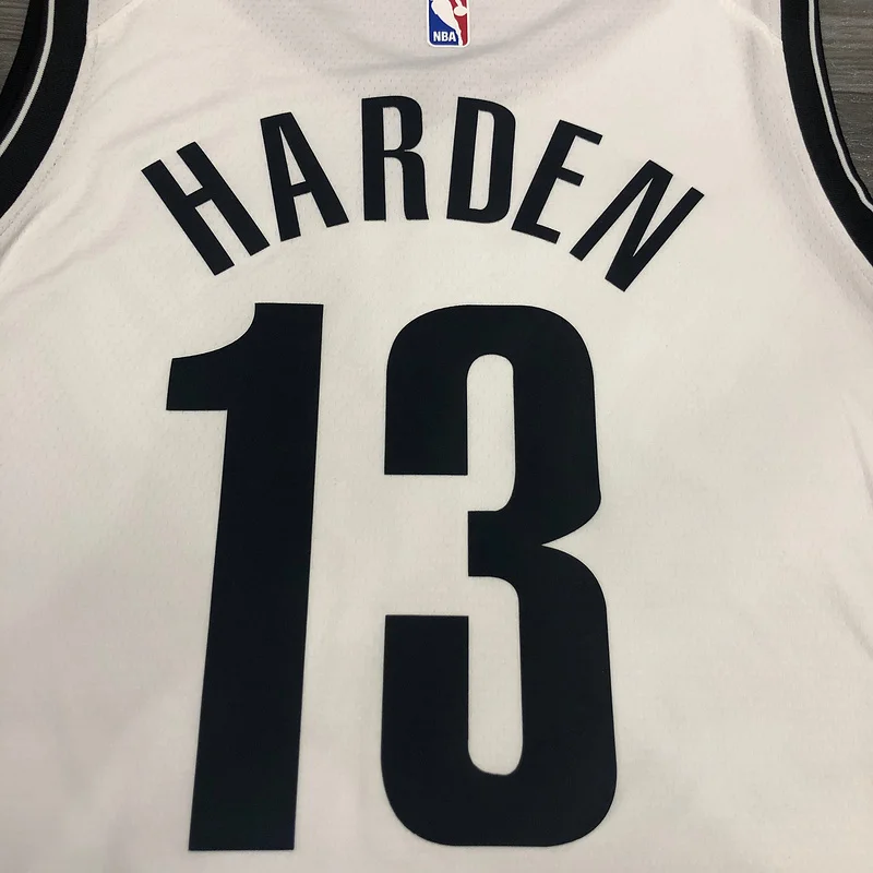 Brooklyn Nets Basketball jersey White #13 HARDEN