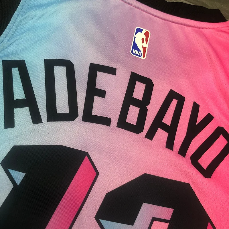 2021 Season NBA Miami Heat basketball jersey city version #13 ADEBAYO