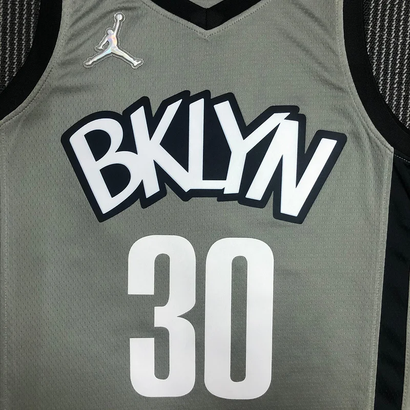 75th anniversary Brooklyn Nets Basketball jersey Flyer style limited #30 CURRY