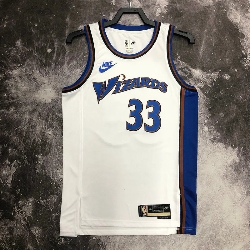 2023 Washington Wizards Basketball Jersey Retro #33 KUZMA