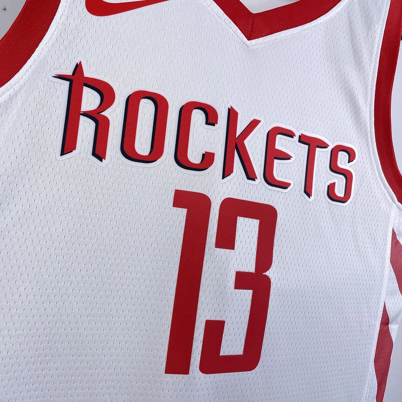 2019 Houston Rockets Basketball Jersey Home White #13 HARDEN