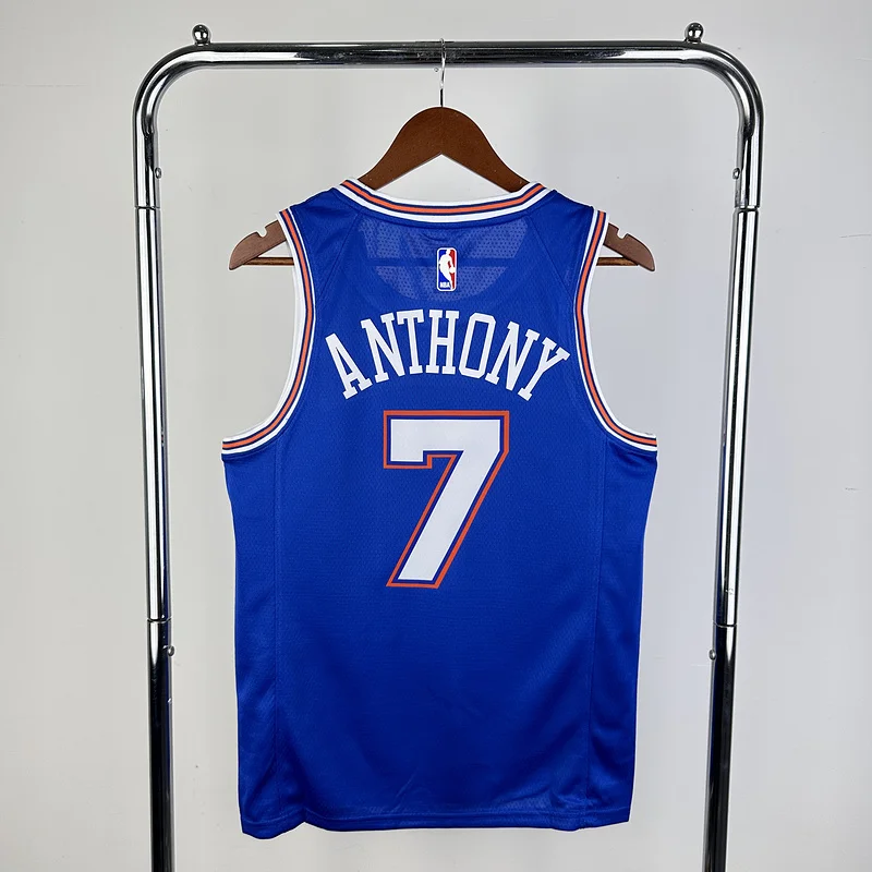 2021 New York Knicks Basketball Jersey trapeze limited #7 ANTHONY