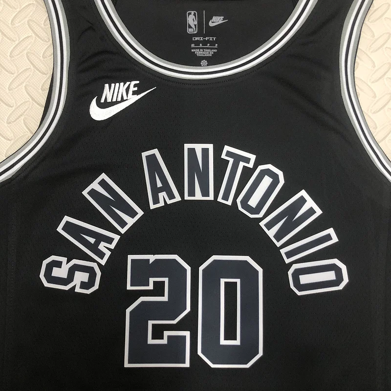 2023 San Antonio Spurs Basketball Jersey Retro #20 GINOBILI