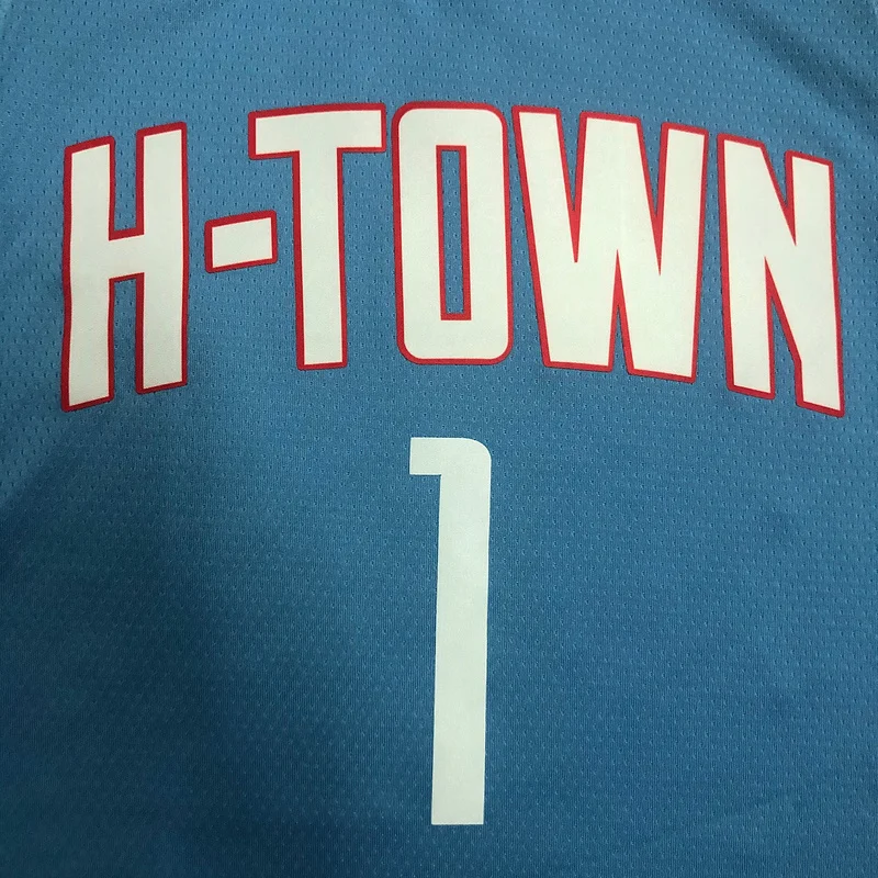 2021 Houston Rockets Basketball Jersey city version Blue #1 McGRADY