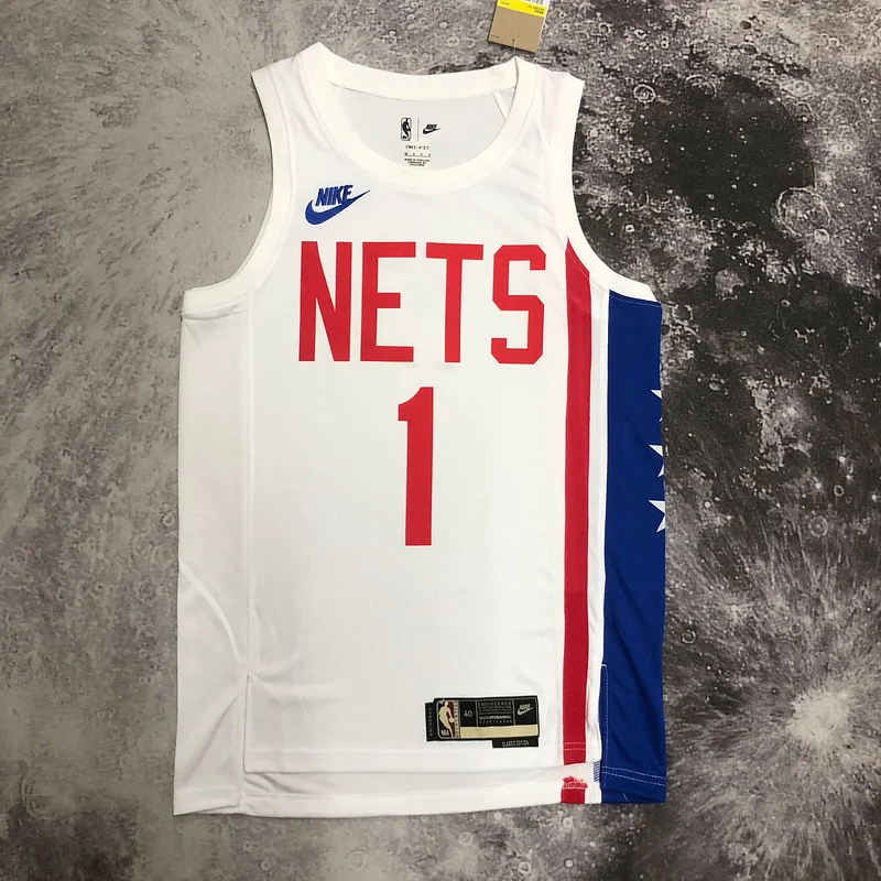 2023 Season Brooklyn Nets Basketball jersey Retro #1 BRIDGES