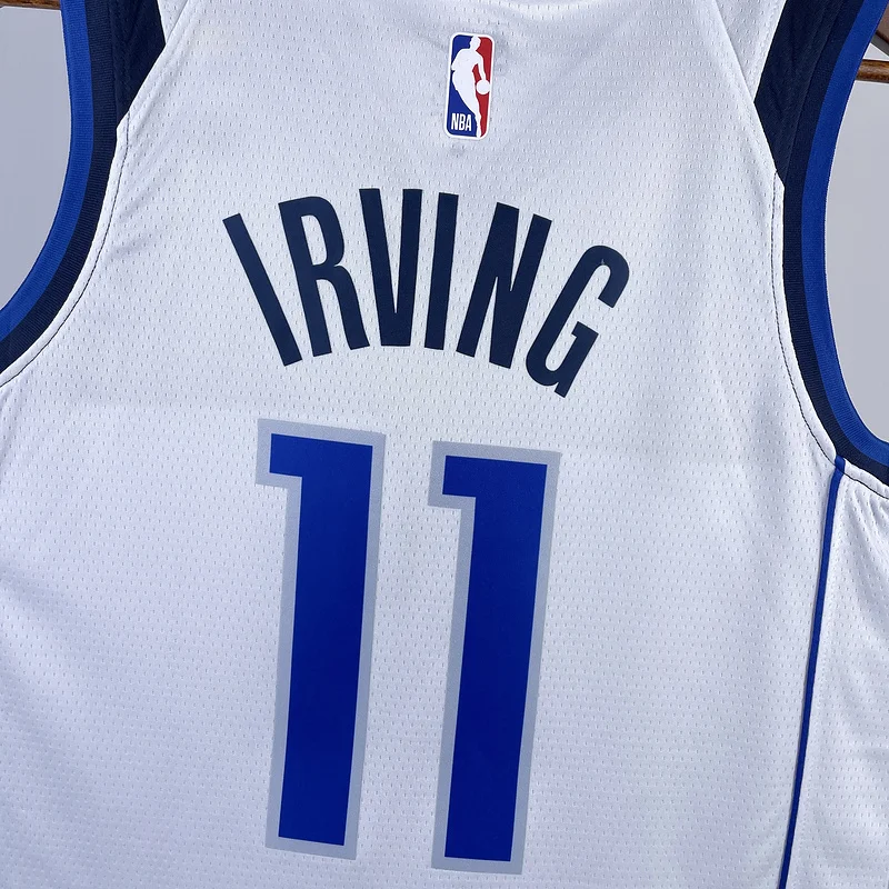 2023 Season NBA Dallas Mavericks basketball jersey White11 IRVING