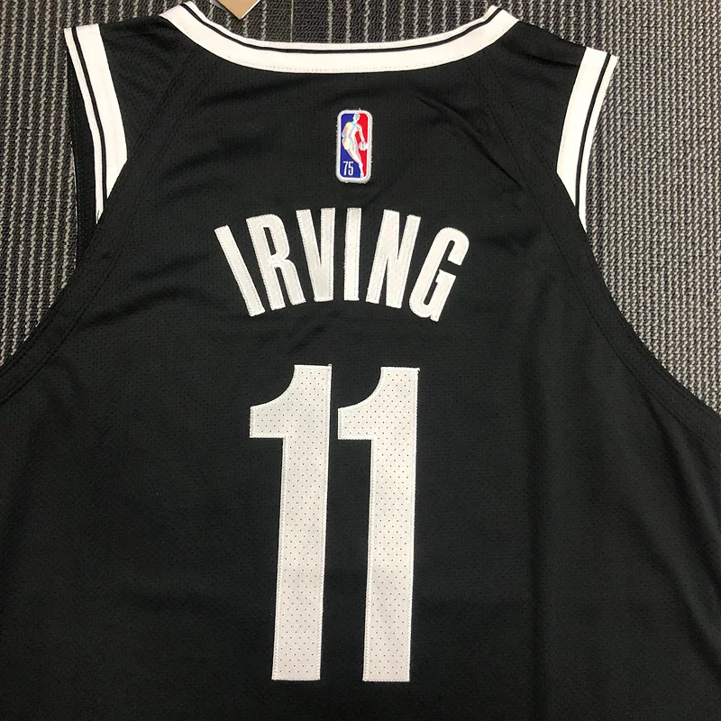 AU Player Version Brooklyn Nets Basketball jersey Black #11 IRVING