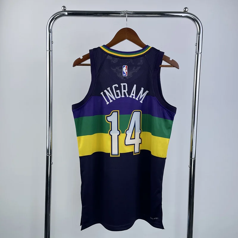 2023 New Orleans Pelicans Basketball jersey  city version  #14  INGRAM