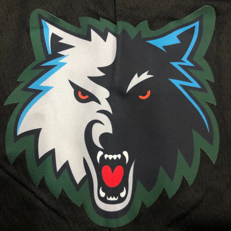 Minnesota Timberwolves Basketball Retro Black Shorts