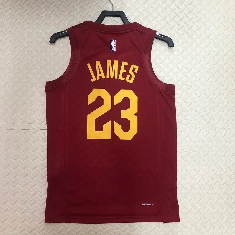 2023 Cleveland Cavaliers Basketball Jersey Aawy #23 JAMES