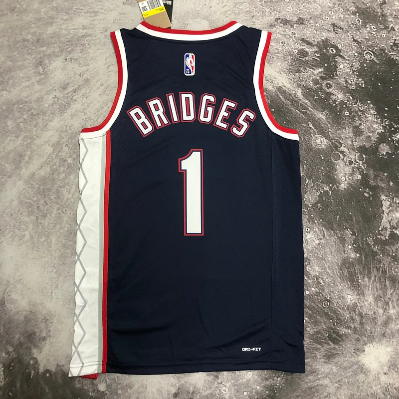 2022 Season Brooklyn Nets Basketball jersey city version #1 BRIDGES