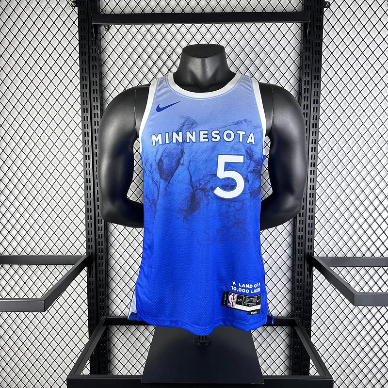 2024 Minnesota Timberwolves Basketball Jersey city version #5 EDWARDS