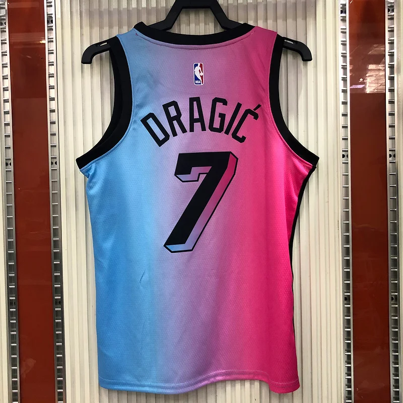 2021 Season NBA Miami Heat basketball jersey city version #7 DRAGIC