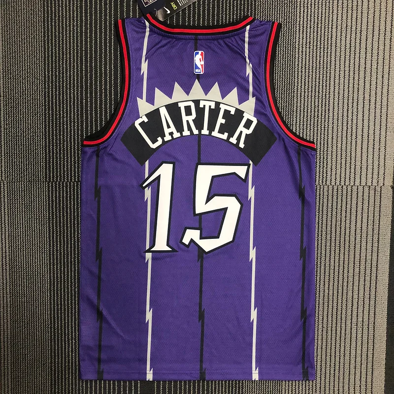 NBA Toronto Raptors Basketball Jersey Retro Purple #15 CARTER