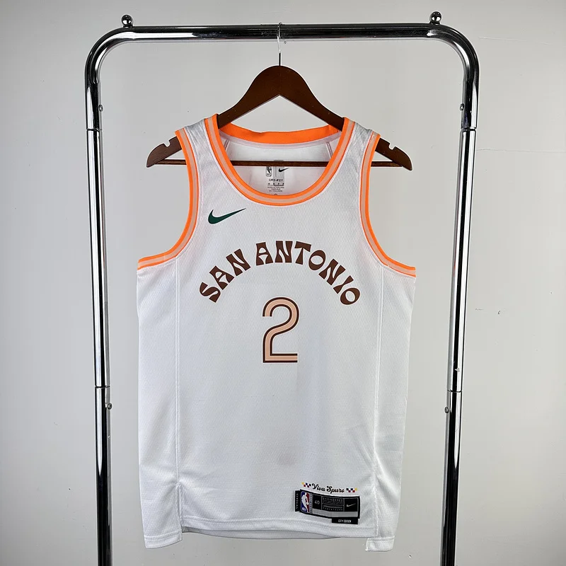 2024 San Antonio Spurs Basketball Jersey city version #2 LEONARD