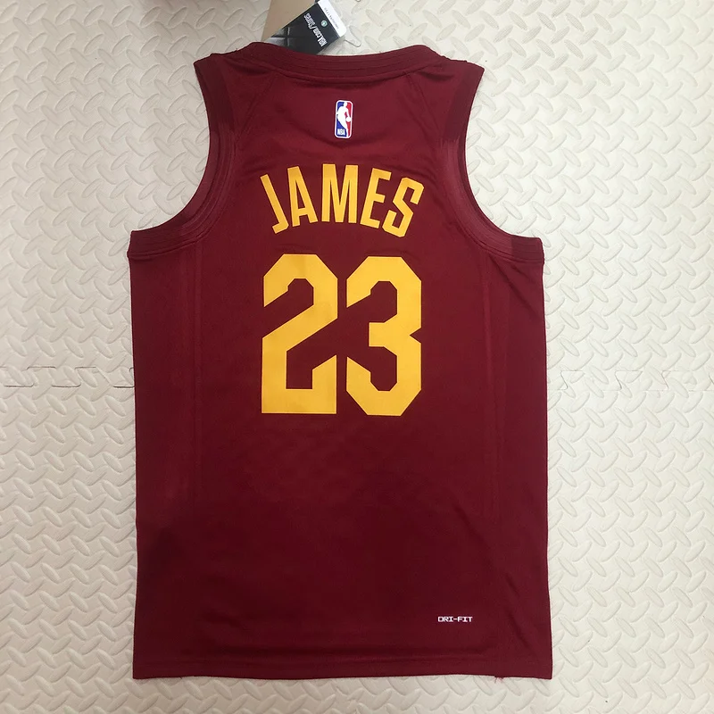 2023 Cleveland Cavaliers Basketball Jersey Aawy #23 JAMES