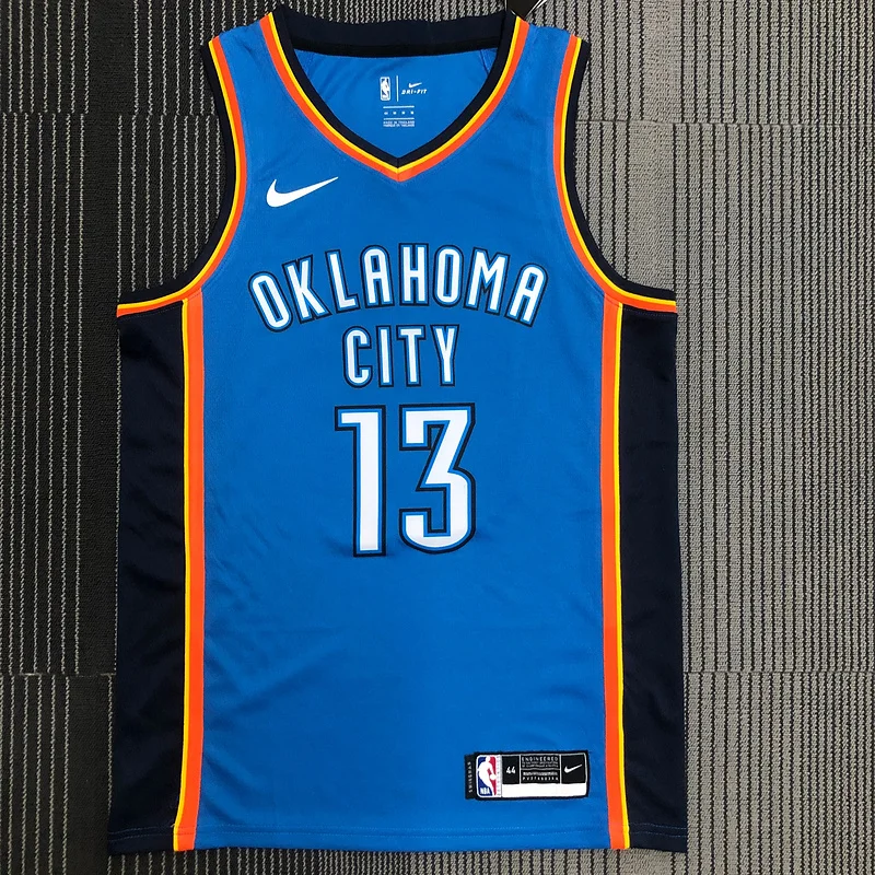 NBA Oklahoma City Thunder Basketball Jersey Blue #13 HARDEN