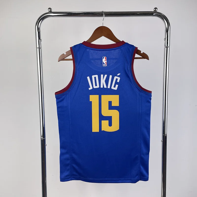 2021 Season NBA Denver Nuggets Basketball jersey trapeze limited #15 JOKIC