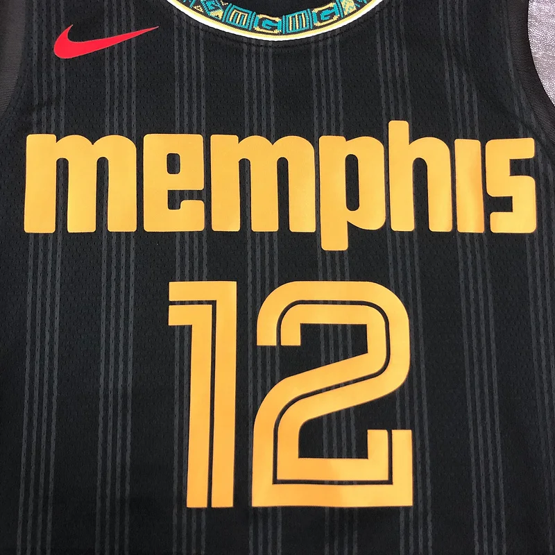 2021 Season NBA Memphis Grizzlies Basketball Jersey city version #12 MORANT