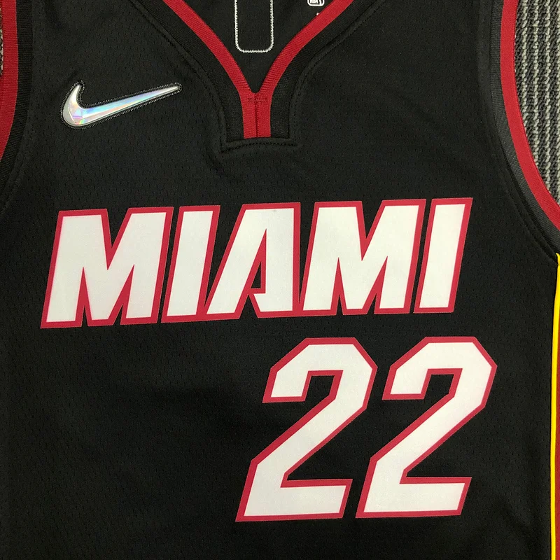 75th anniversary NBA Miami Heat basketball jersey Black #22 BUTLER