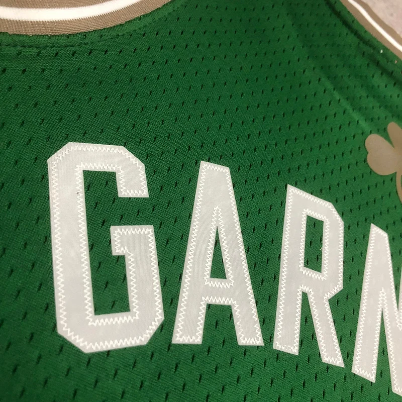 2007 2008 Season MN Hot Print Retro NBA Boston Celtics Basketball Jersey #5 GARNETT