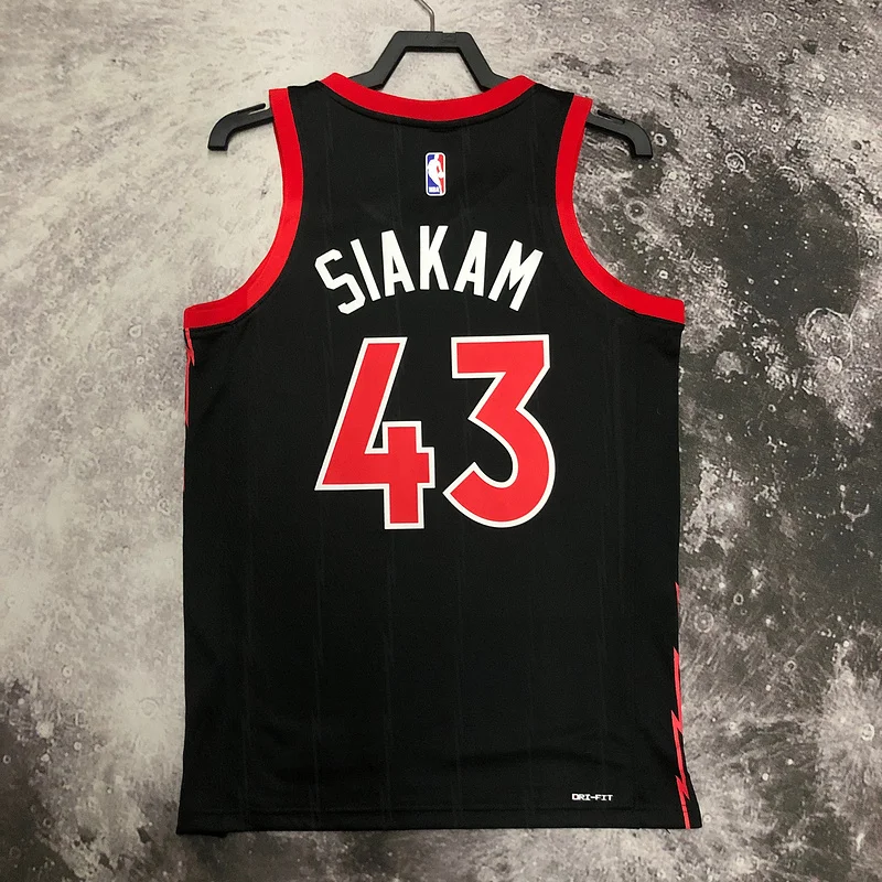 2023 NBA Toronto Raptors Basketball Jersey trapeze limited #43 SIAKAM