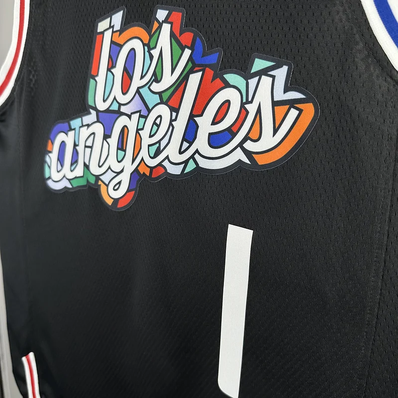 2023 Season   NBA Los Angeles Clippers Basketball jersey  city version  #1    HARDEN