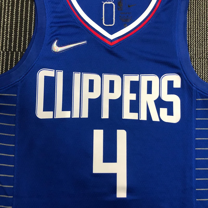 75th anniversary  NBA Los Angeles Clippers Basketball jersey   Blue  #4   RONDO