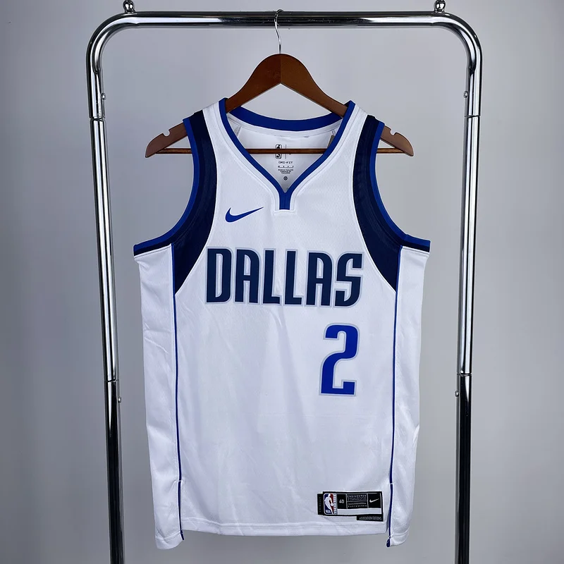 2023 Season NBA Dallas Mavericks basketball jersey White #2 IRVING