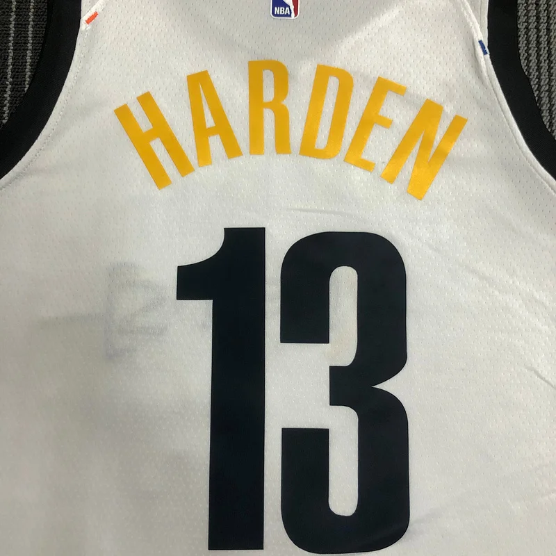 Brooklyn Nets Basketball jersey Graffiti White #13 HARDEN