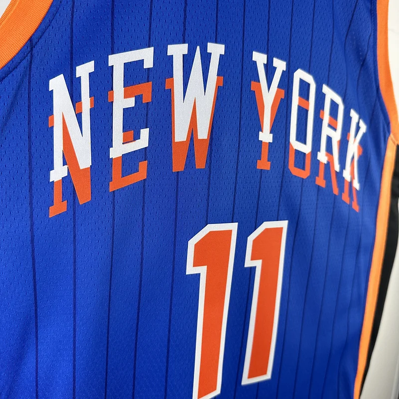 2024 New York Knicks Basketball Jersey city version #11 BRUNSON