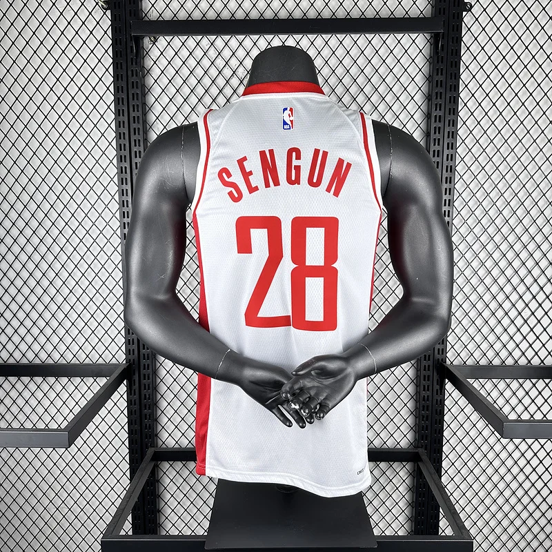 2023 Houston Rockets Basketball Jersey Home White #28 SENGUN