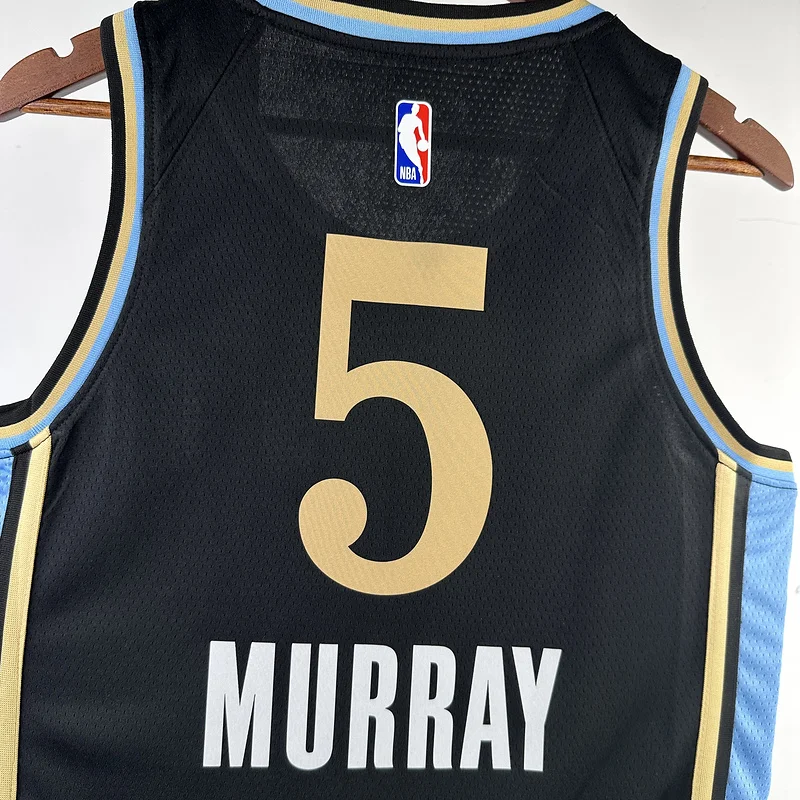 2024 Season NBA Atlanta Hawks Basketball Jersey city version #5  MURRAY