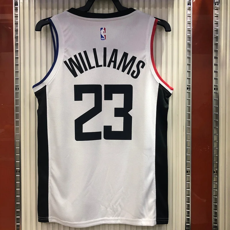 2020 Season NBA Los Angeles Clippers Basketball jersey  Latin  city version   White  #23  WILLIAMS