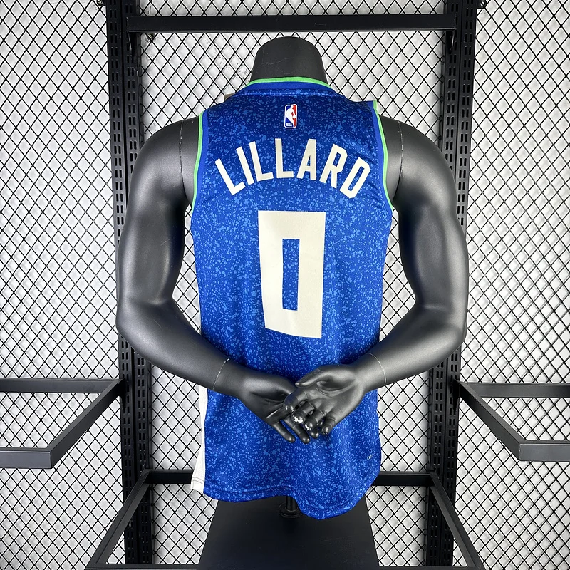 2024 Season NBA Milwaukee Bucks Basketball jersey city version #0 LILLARD